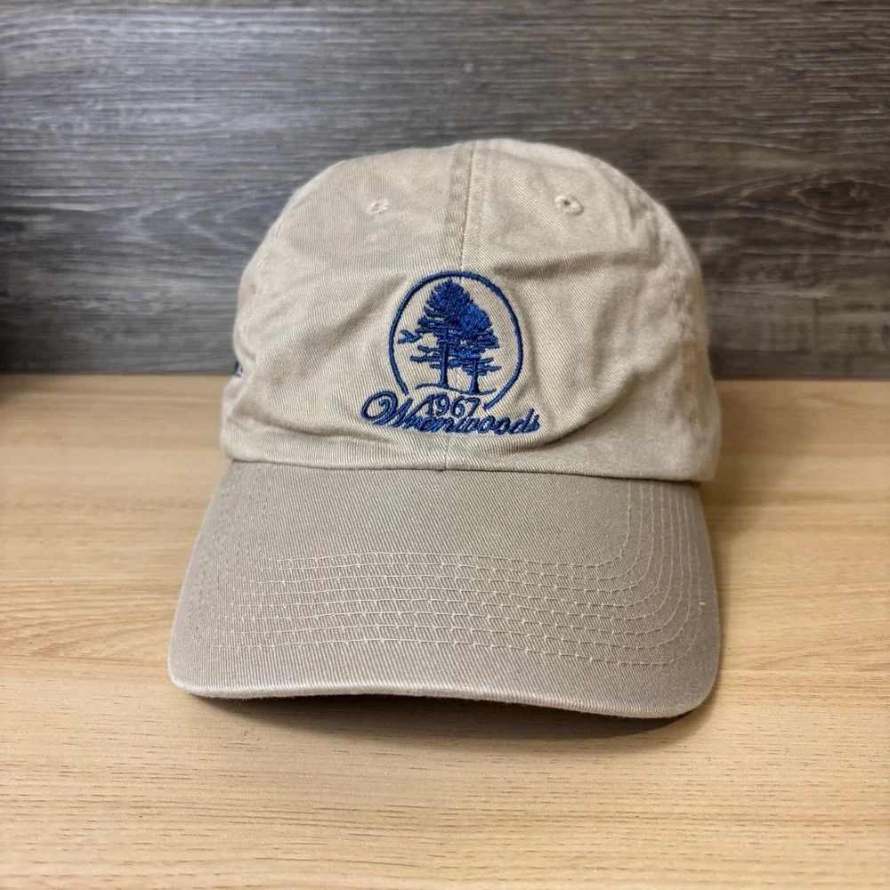 Wrenwoods Golf Course Hat Cap Strap‎ Back Brown Golf South Carolina